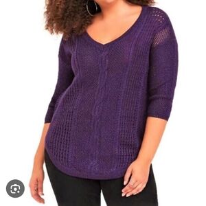 TORRID Kinit Wool Blend Sweater Sz 3